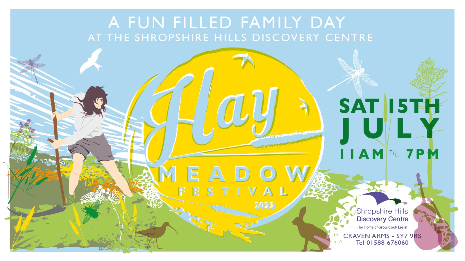 Shropshire Hills Hay Meadow Festival poster