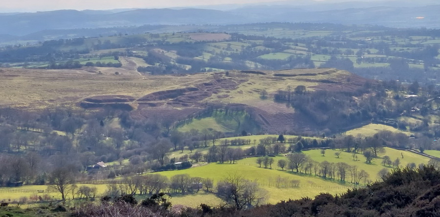 photograph of view across Abdon