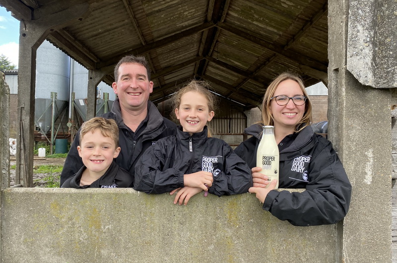 Family photo at the diary