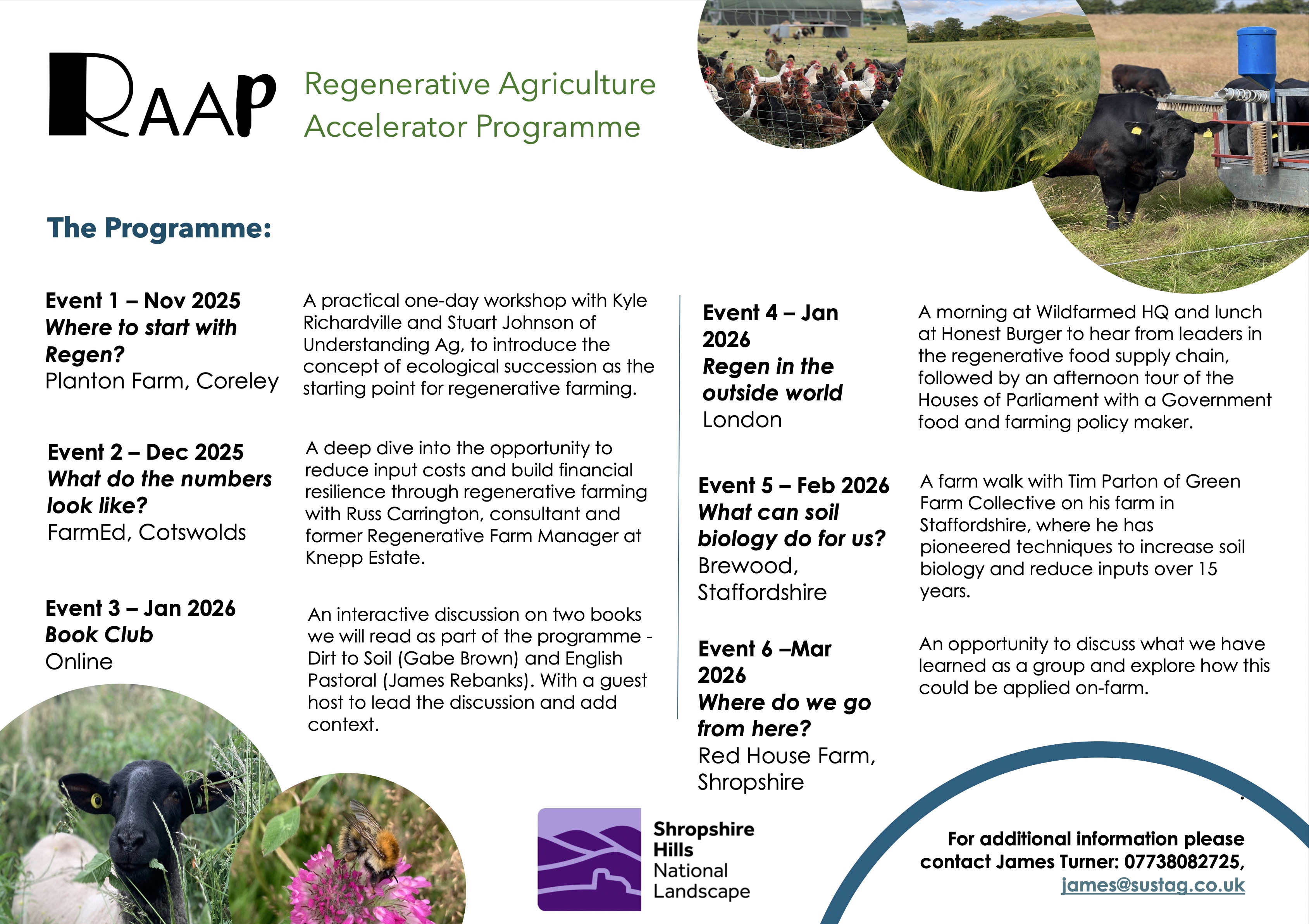 programme of events flyer