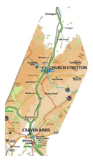 Stretton Valley map
