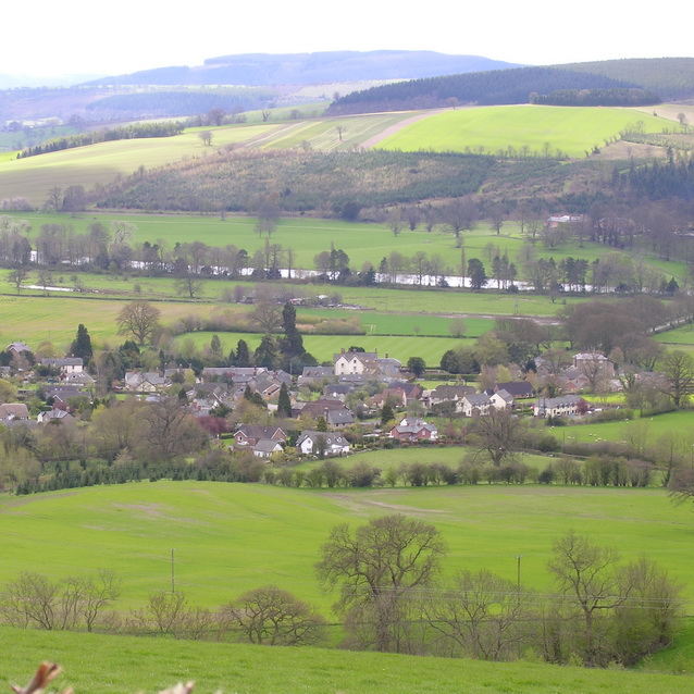 photo of view of the lower Clun valley
